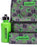 Minecraft Creeper Boys Grey 4 Piece Backpack Set