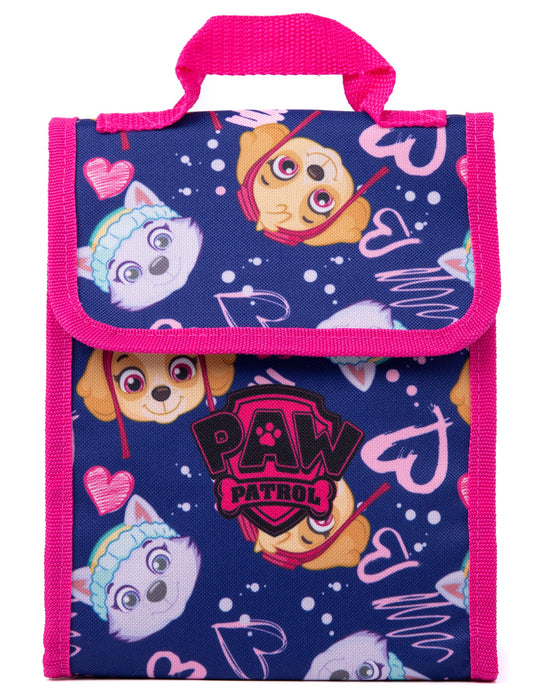 Paw Patrol Girls Backpack Skye Lunch bag, Pencil Case & Bottle 4 Piece Set