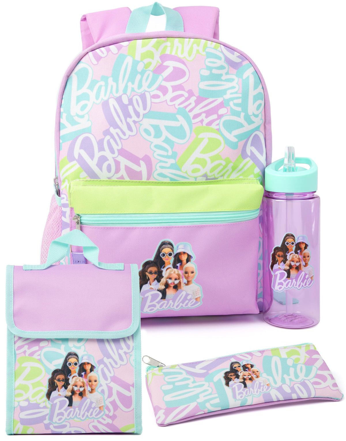 Barbie 5 Piece Backpack & Lunch Box Set