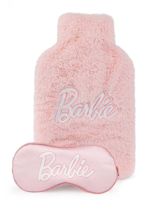 Barbie Hot Water Bottle & Eye Mask Set