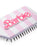 Barbie Retro Stripe Womens Pink Hair Brush and Scrunchie Set