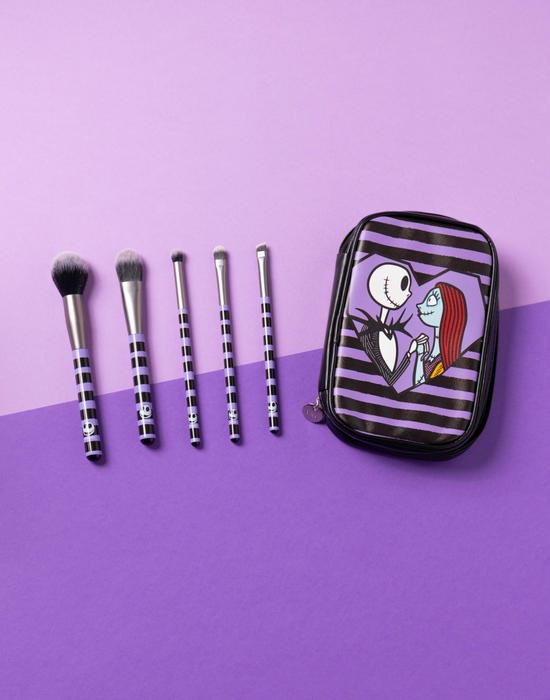 Disney The Nightmare Before Christmas Jack And Sally Makeup Brush Set