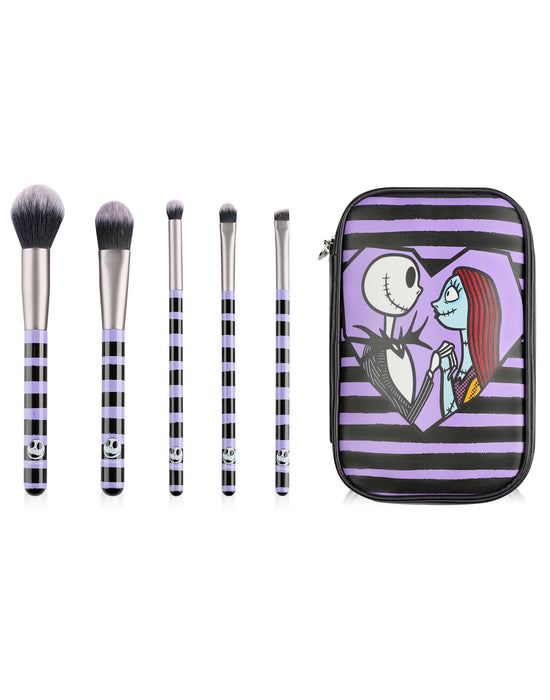 Disney The Nightmare Before Christmas The Nightmare Before Christmas Jack And Sally Womens Multicoloured Makeup Brush Set