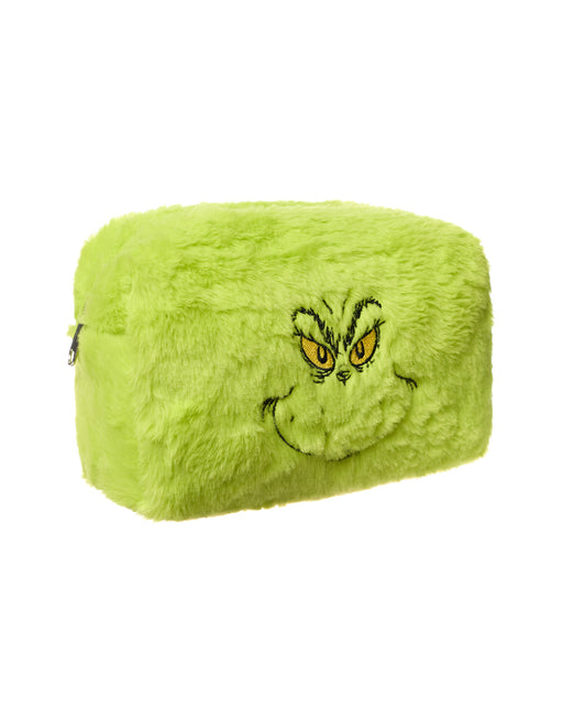 The Grinch Character Face Womens Green Makeup Bag and Mirror