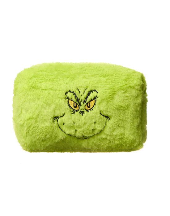 The Grinch Character Face Womens Green Makeup Bag and Mirror