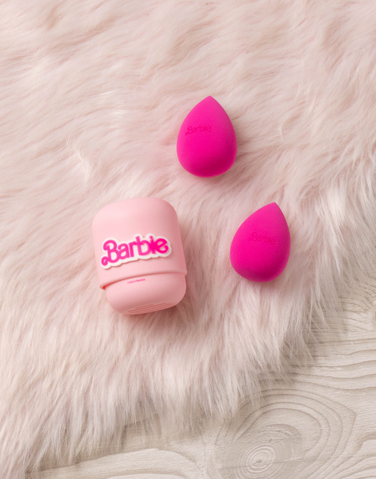 Barbie Womens Pink Makeup Sponge Set