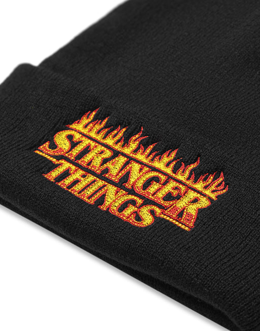 Stranger Things Unisex Black Beanie Hat