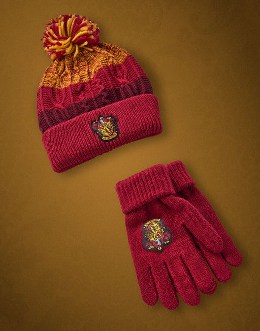 Harry Potter Adults Beanie Hat & Gloves Set