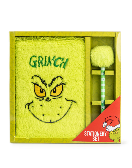 The Grinch Character Face Unisex Green Stationery Set