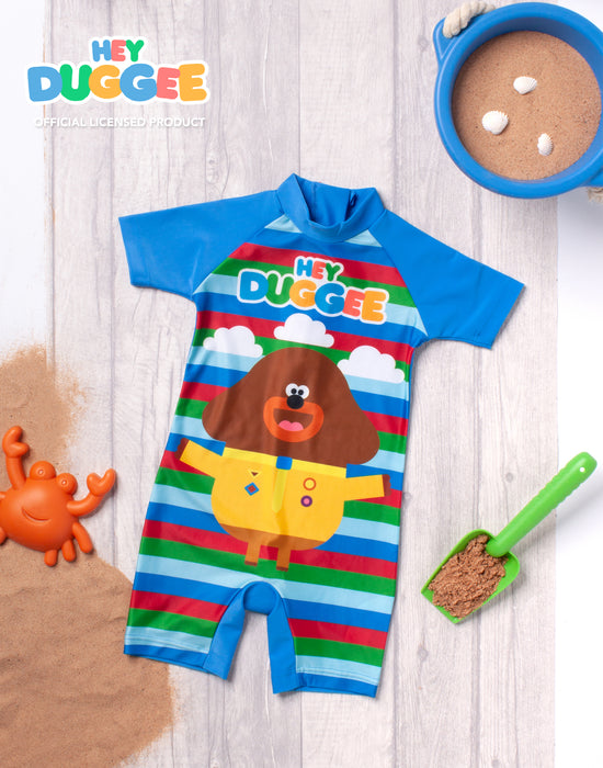 Hey Duggee Duggee Boys Blue 1 Piece Surf Suit