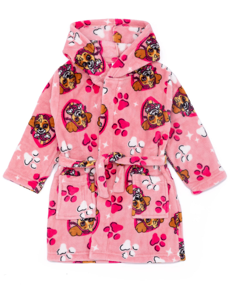 PAW Patrol Girls Pink Hooded Bathrobe