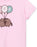 Pusheen Bye Balloons Girls Pink Short Sleeved T-Shirt