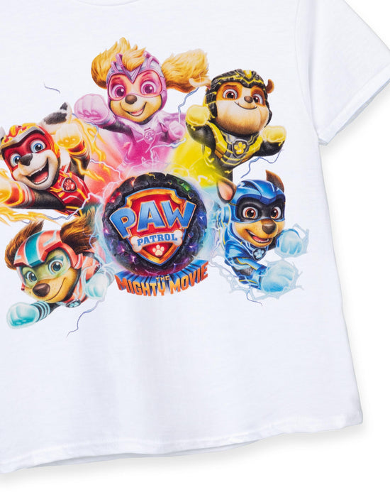 PAW Patrol Mighty Movie Kids White T-Shirt