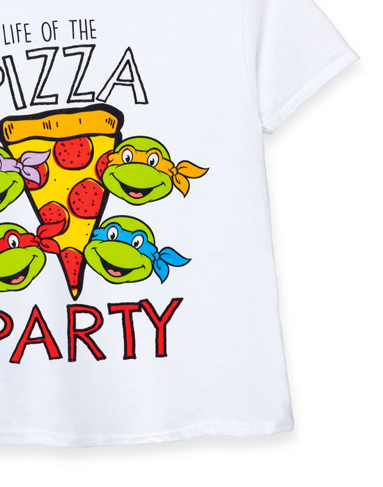 Boy's Teenage Mutant Ninja Turtles 5th Birthday Pizza Party T-Shirt