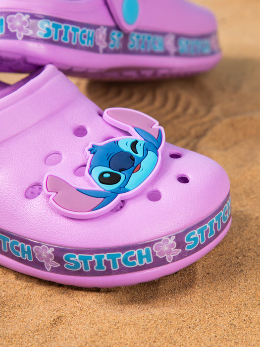 Disney Stitch Girls Purple Clogs