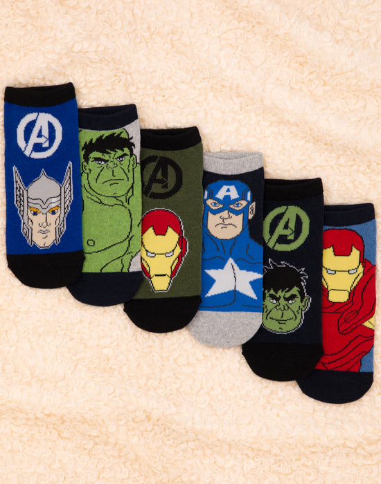 Marvel Avengers Boys Socks- Pack of 6 — Vanilla Underground