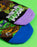 Teenage Mutant Ninja Turtles More Skate Less Hate! Boys Multicoloured Calf Socks Set of 5