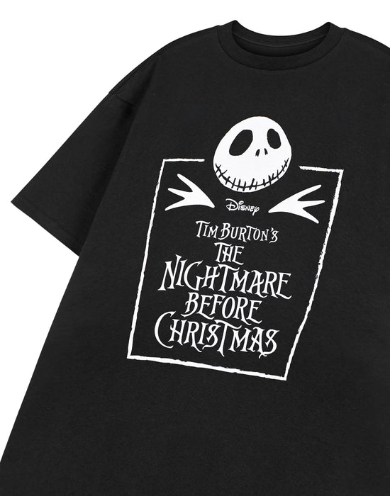 Disney Coffin Unisex Kids Black Short Sleeved T-Shirt