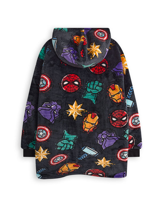 Marvel Character Icons Boys Multicoloured Blanket Hoodie