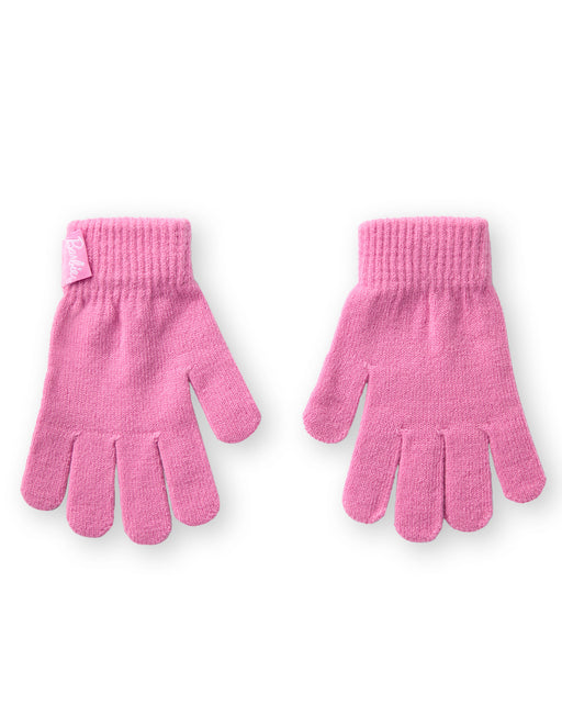 Barbie Fair Isle Boys Pink Beanie and Gloves Set