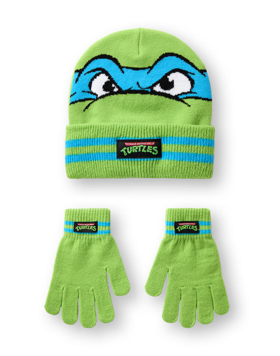 Teenage Mutant Ninja Turtles Boys Beanie Hat & Glove Set