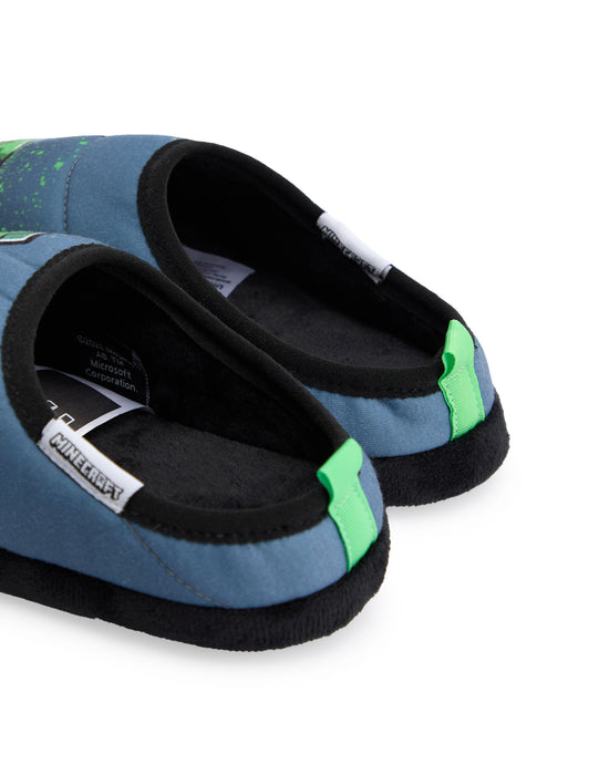 Minecraft Boys Graffiti Slip On Loafer Slippers