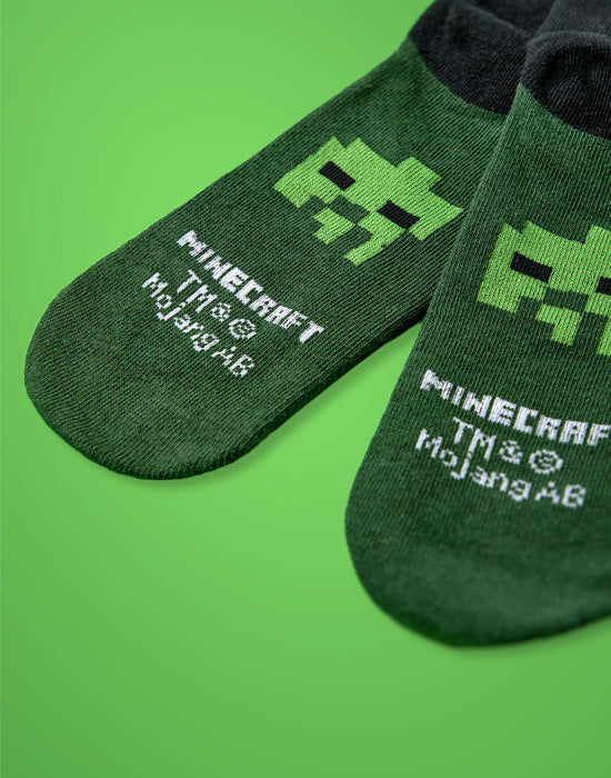 Minecraft School Boys Multicoloured Calf Socks Set of 5