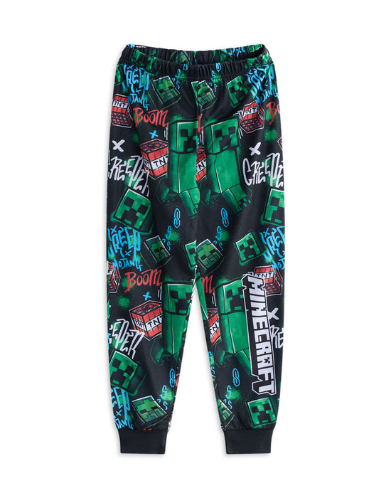 Minecraft Creeper Boys Multicoloured Multi-Pack of 2 Long Leg Pyjama Set