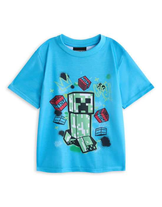 Minecraft Creeper Boys Multicoloured Multi-Pack of 2 Long Leg Pyjama Set