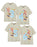 Paw Patrol Birthday Age Six Boys Beige Short Sleeved T-Shirt