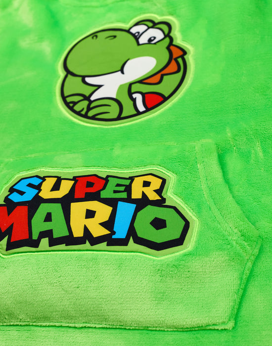 Nintendo Yoshi Unisex Kids Green Blanket Hoodie