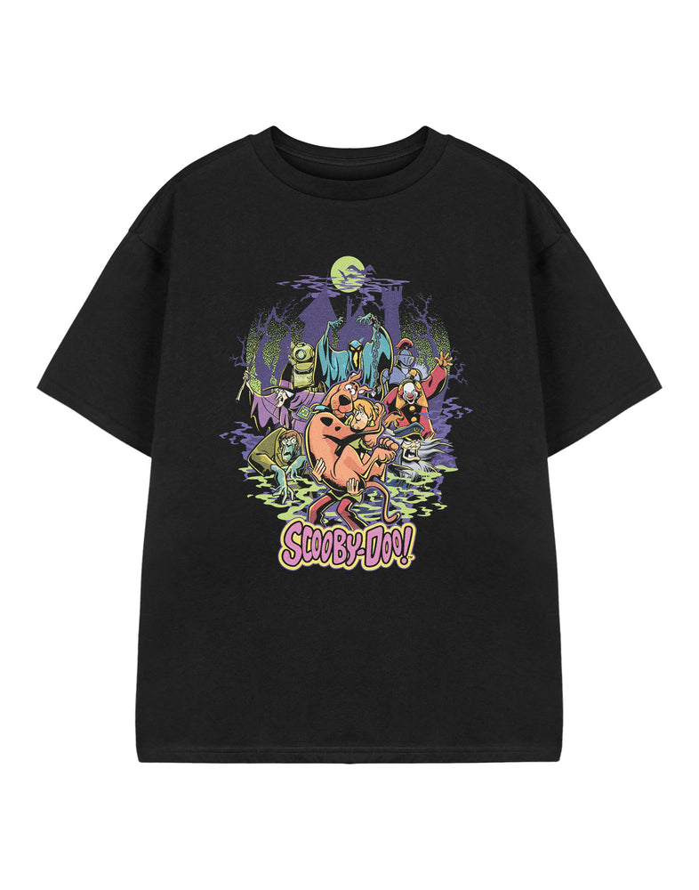 Scooby Doo Scooby Halloween Unisex Kids Black Short Sleeved T-Shirt