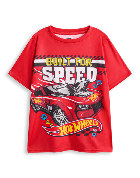 Hot Wheels Built For Speed Boys Multicoloured Multi-Pack of 2 Long Leg Pyjama Set