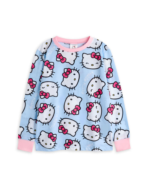 Hello Kitty Character Placement Girls Multicoloured Multi-Pack of 2 Long Leg Pyjama Set