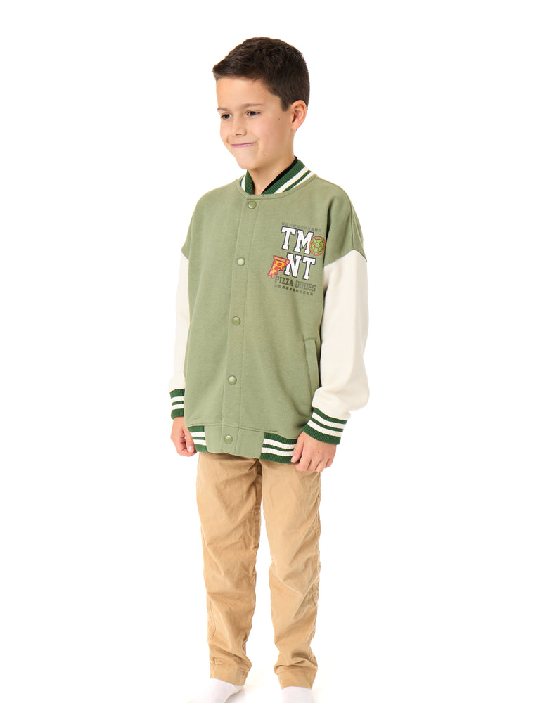 Teenage Mutant Ninja Turtles Cowabunga Boys Green Bomber Jacket