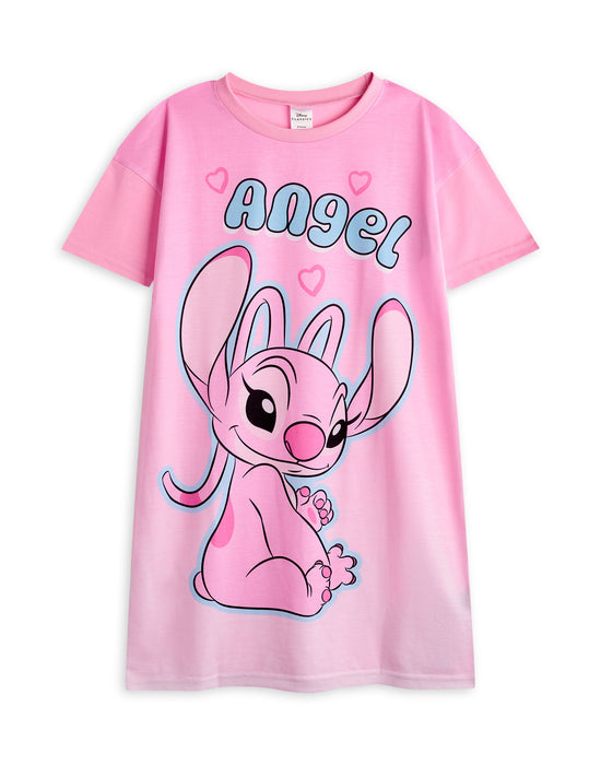 Disney Angel & Stitch Girls Nightdress Pack of 2 Set