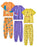 Pokemon Pikachu, Gengar, Charizard Boys Multicoloured Multi-Pack of 3 Short Sleeve Long Leg Pyjama Set