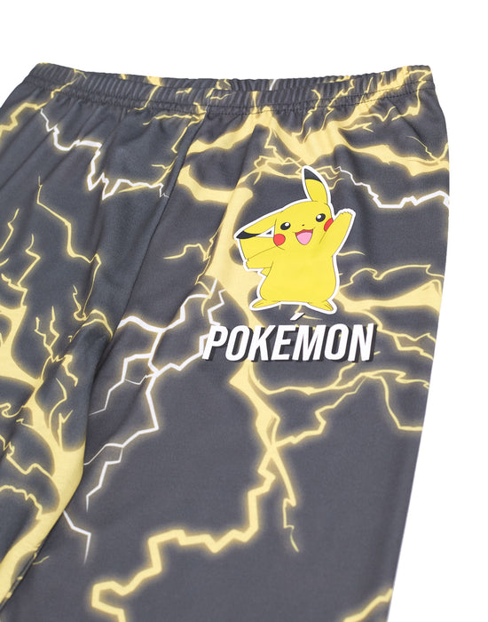 Pokemon Pikachu Boys Black Long Sleeve Long Leg Pyjama Set