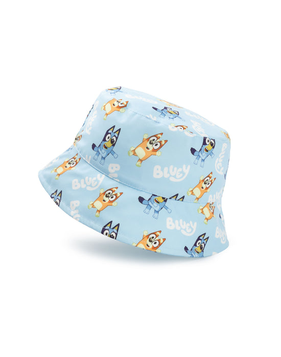 Bluey Character Unisex Kids Blue Bucket Hat & Cap Set