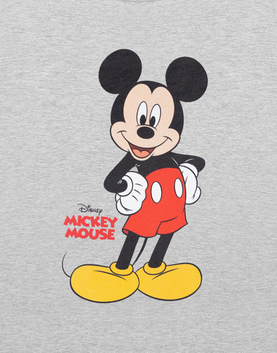 Disney Mickey Mouse Boys Grey Short Sleeved T-Shirt