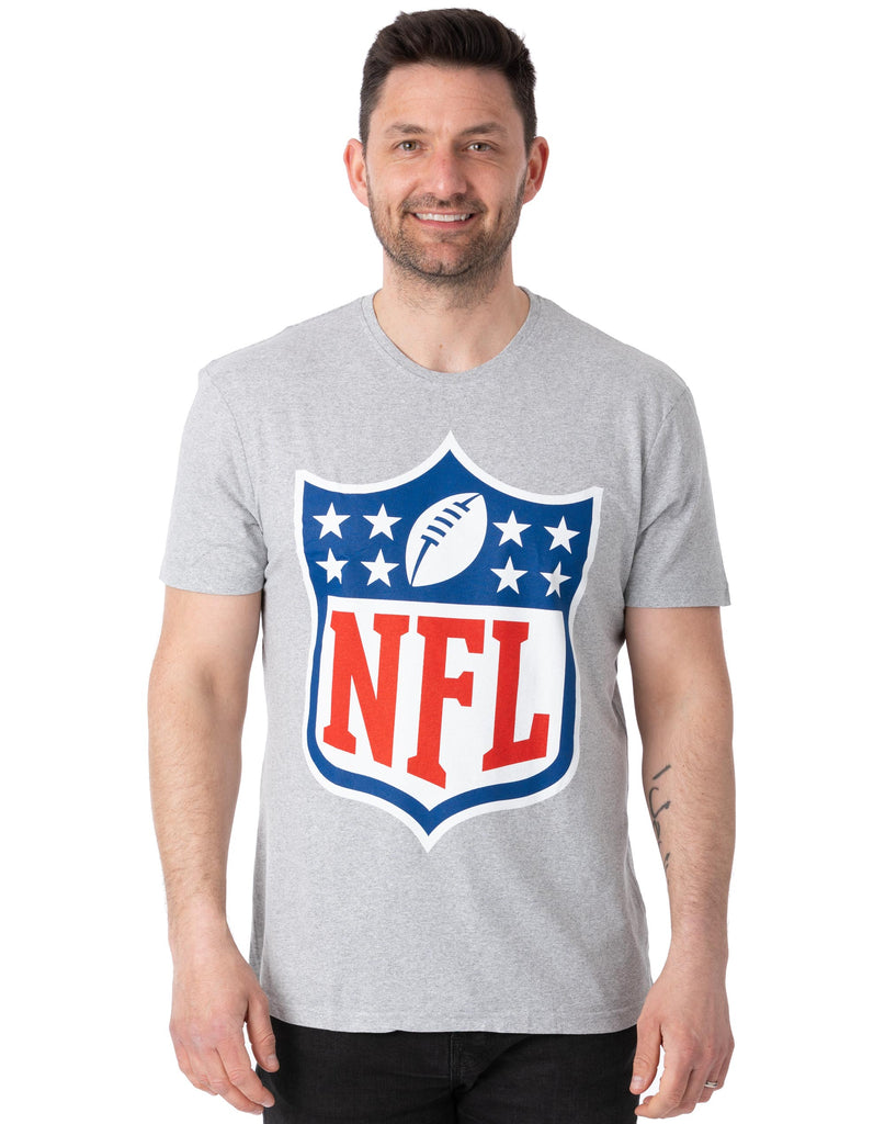 NFL Logo Shield Shield Grey Premium Graphic Sweater Size: L