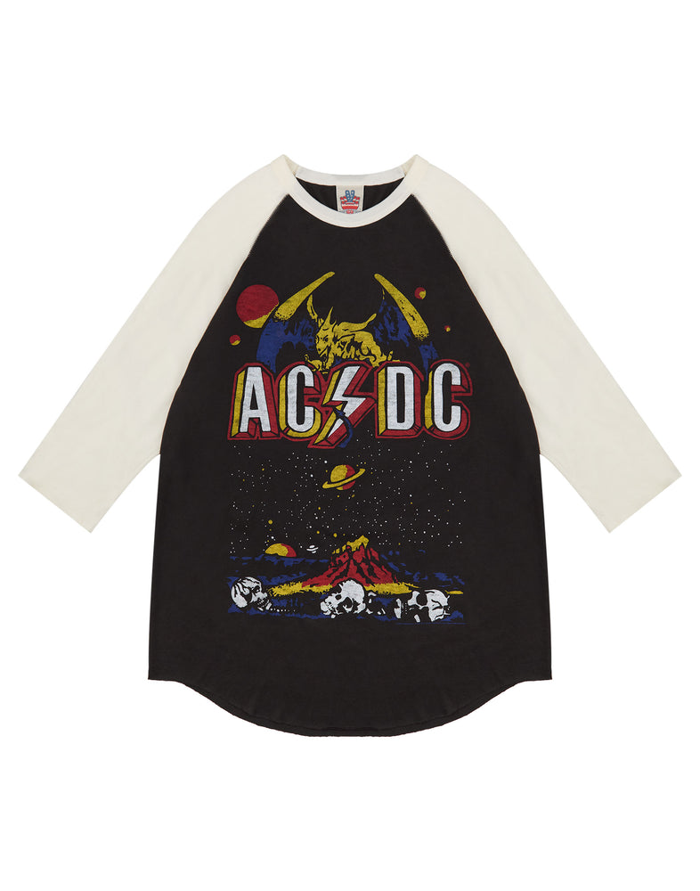 AC/DC Unisex Black Raglan Short Sleeved T-Shirt