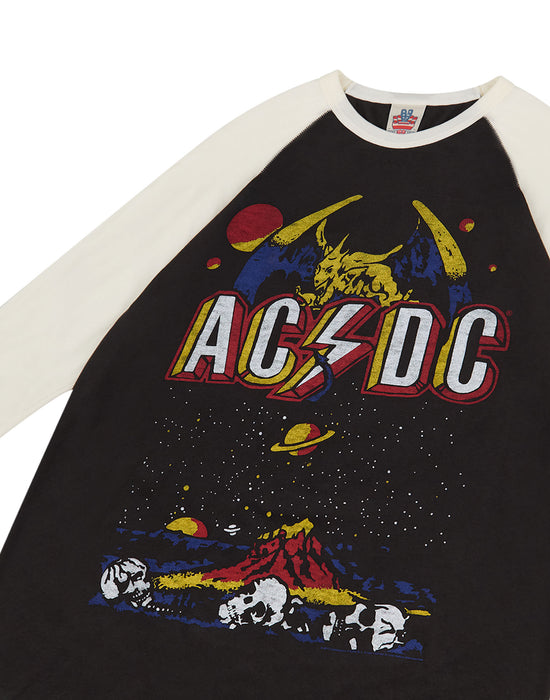 AC/DC Unisex Black Raglan Short Sleeved T-Shirt