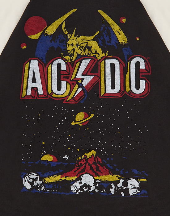 AC/DC Unisex Black Raglan Short Sleeved T-Shirt