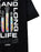 Star Trek Peace and Long Life Mens Black Short Sleeved T-Shirt