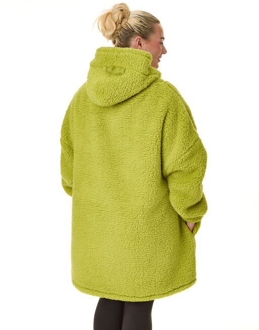 The Grinch Novelty Face Mens Green Blanket Hoodie