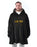 Star Trek Embroidered Logo Mens Black Blanket Hoodie