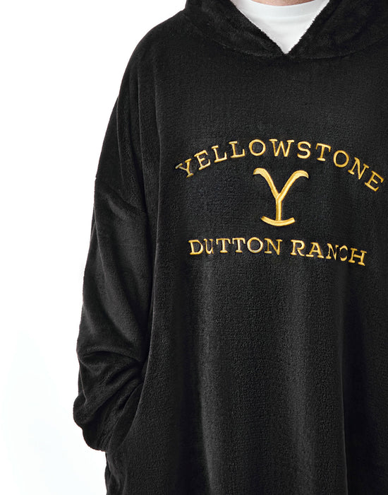 Yellowstone Dutton Ranch Mens Wearable Blanket Hoodie