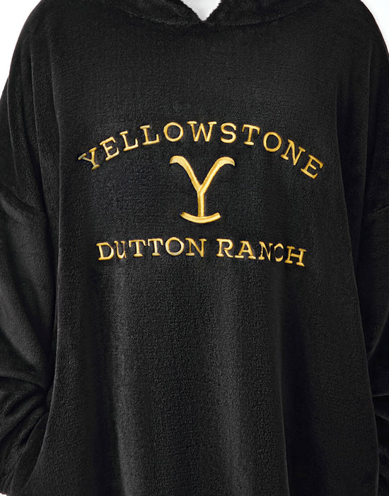 Yellowstone Dutton Ranch Mens Wearable Blanket Hoodie