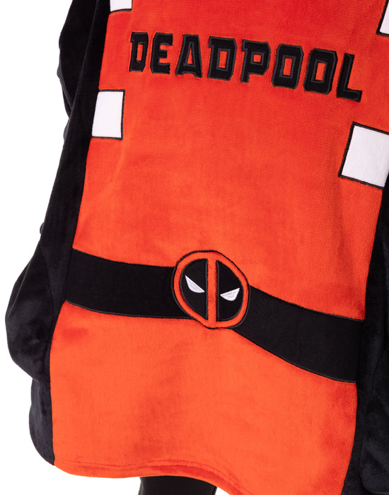 Marvel Deadpool Unisex Multicoloured Blanket Hoodie